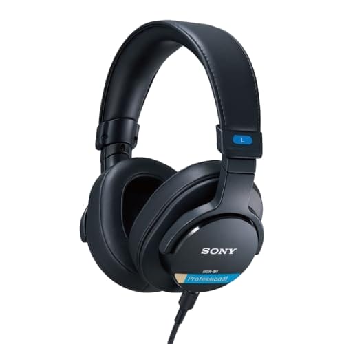 Sony MDR-M1 Wired High Resolution Monitor Headphones, Closed Back Design for Audiophile